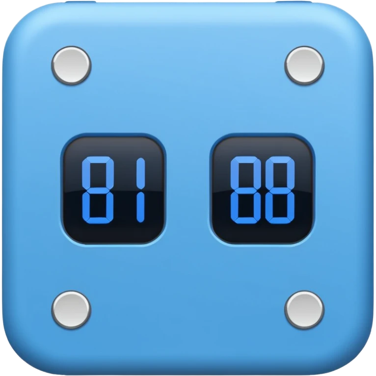 Focused Timer" (Blue Minimalist) emoji