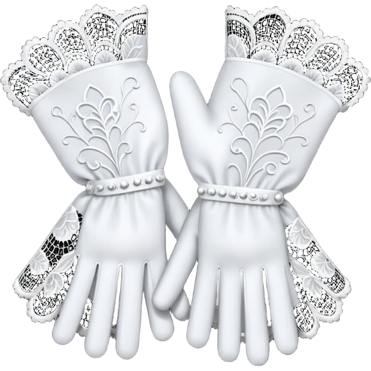 lace gloves emoji
