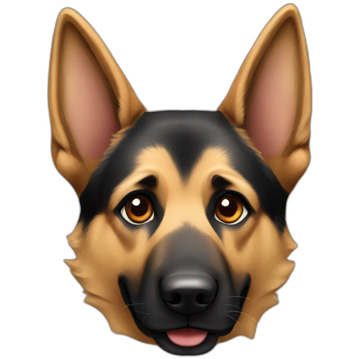 German Shepard dog emoji