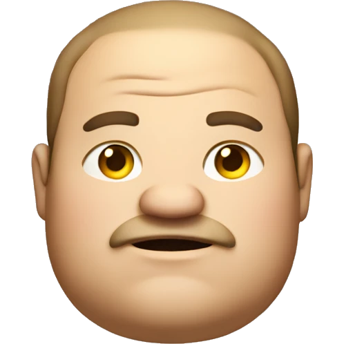 fat guy emoji