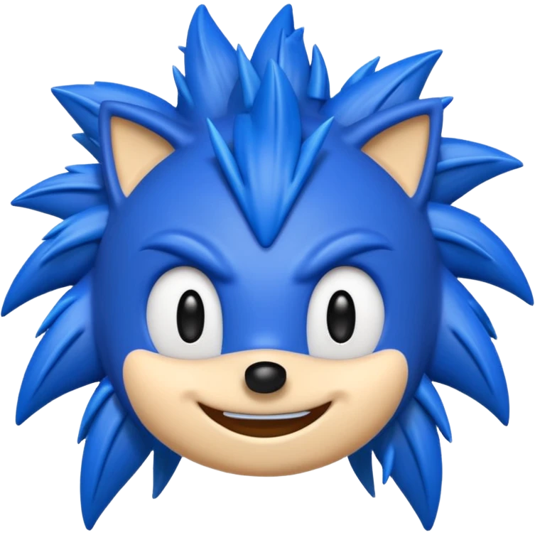 Sonic emoji well made like the original one without any mistakes emoji