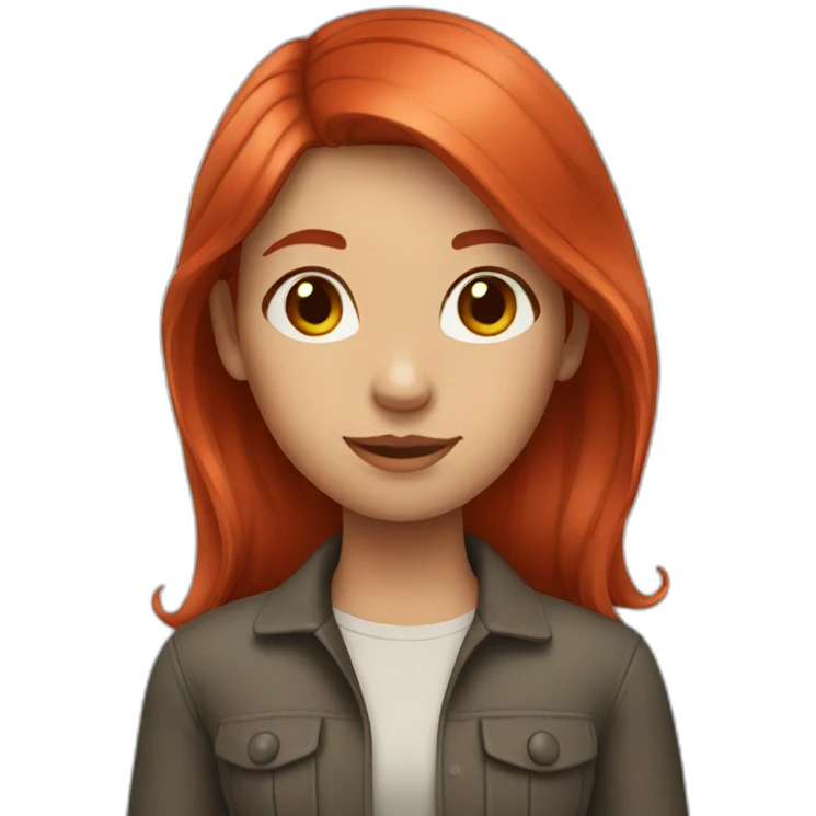 Girl with red hair  emoji