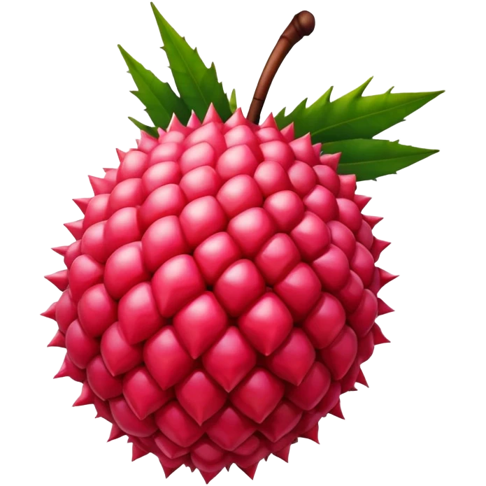 Hyper realistic lychee fruit emoji