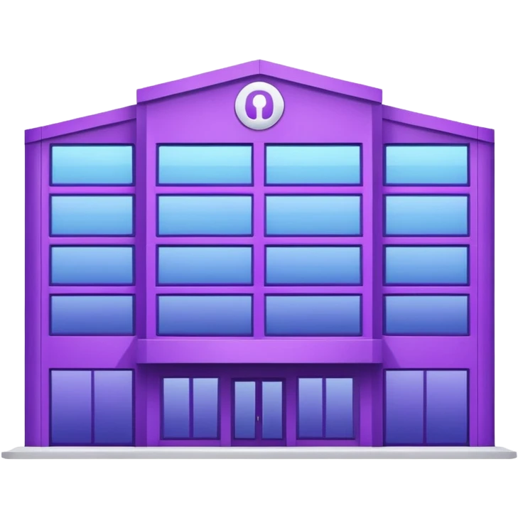 purple pickup point building emoji