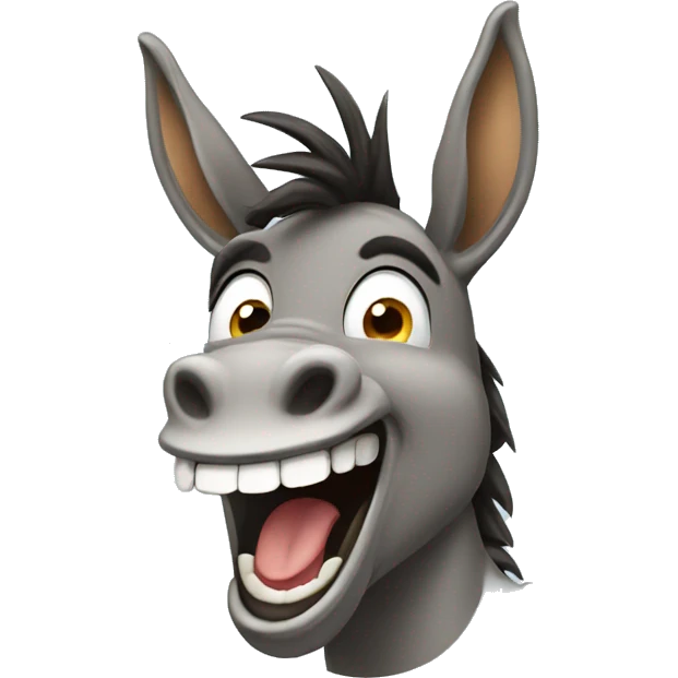 Donkey laughing  emoji