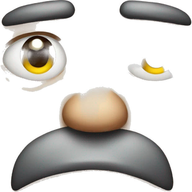 Grumpy face emoji