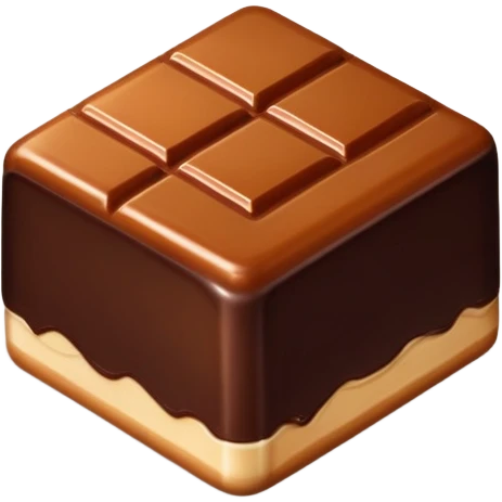 Salted caramel chocolate emoji