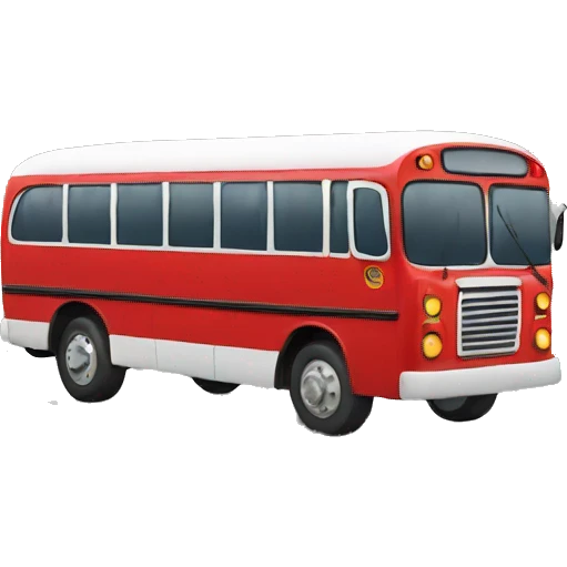 Bus red emoji