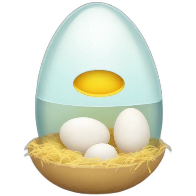 Incubator with egg emoji