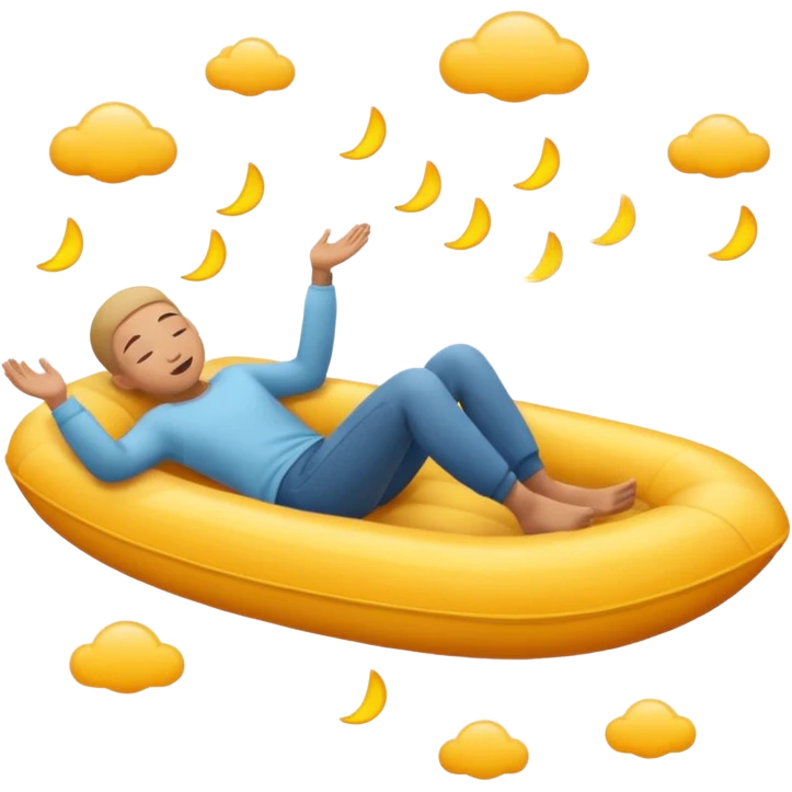 pessoa flutuando no ar emoji