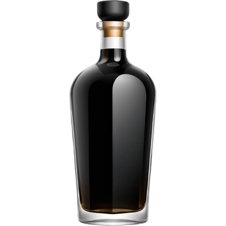 an elegant black alcohol bottle emoji