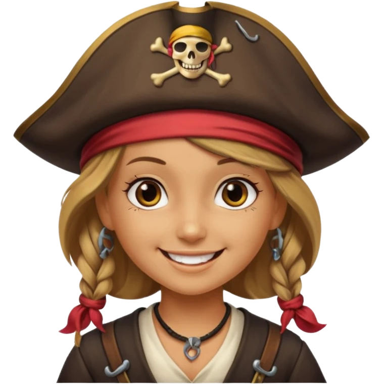pirate girl emoji