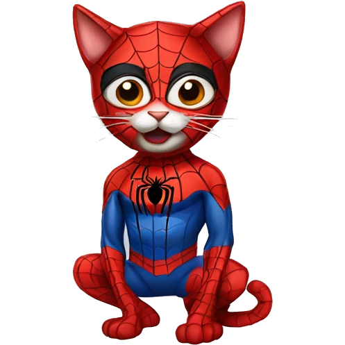 cat spiderman emoji