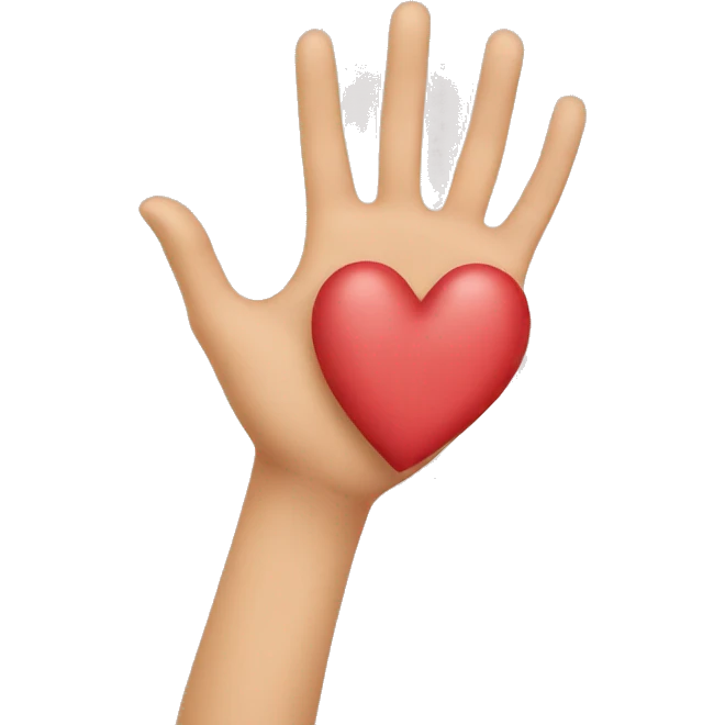 Hands they make a Heart  emoji