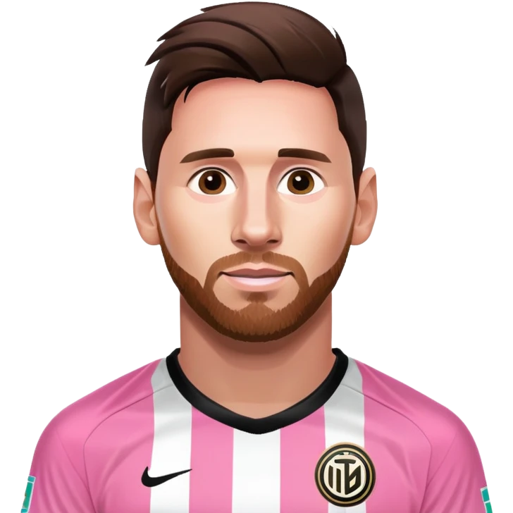 Messi con la jersey del Inter de Miami emoji