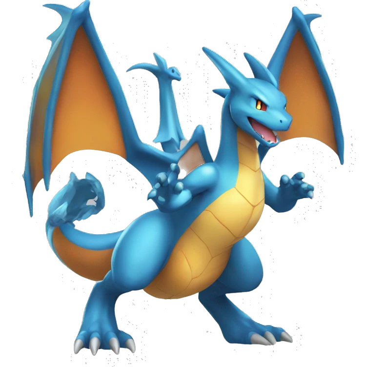  Shiny Mega Charizard Y full body emoji