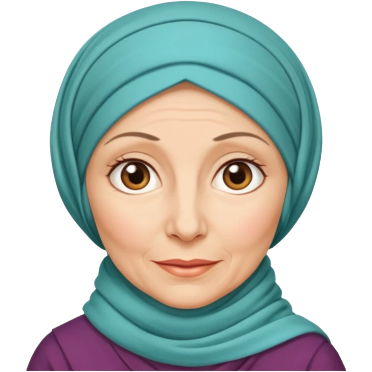 55 yaş başı kapalı teyze emoji