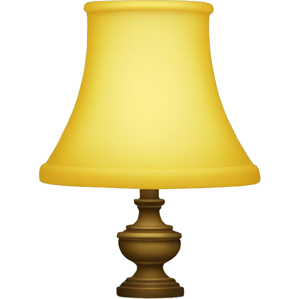 Yellow lamp  emoji