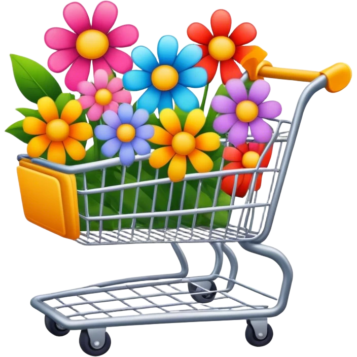 🛒🌺 emoji