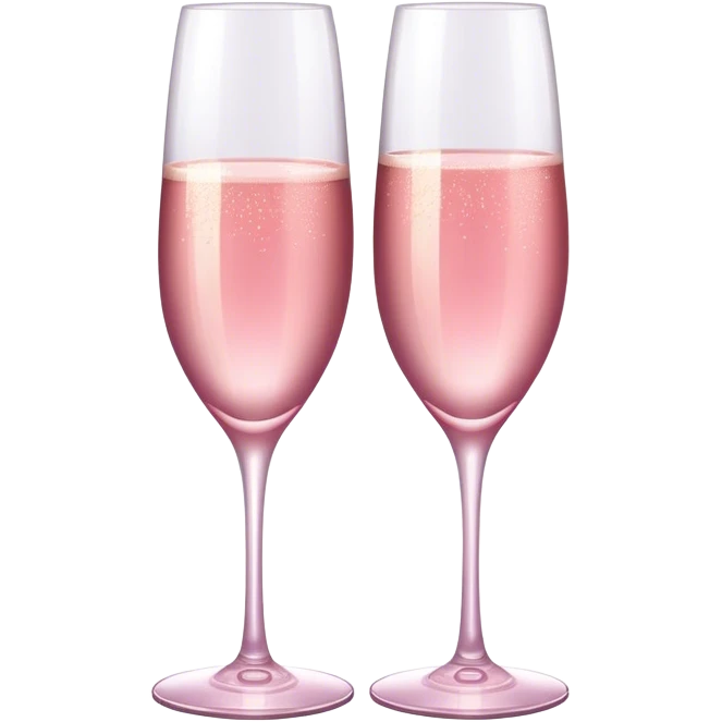 pretty pink champagne glasses emoji