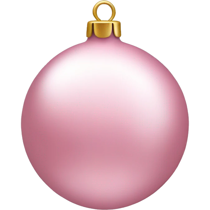 Light Pink Christmas bauble emoji