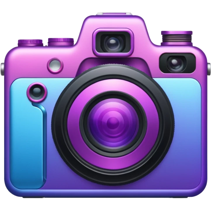 camera purple pink blue emoji