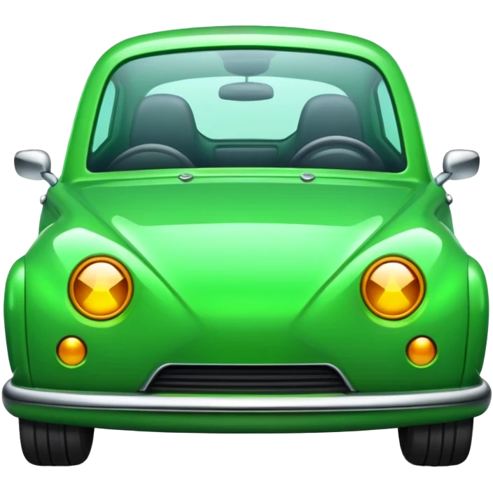 Create an emoji car color radioactive green. emoji