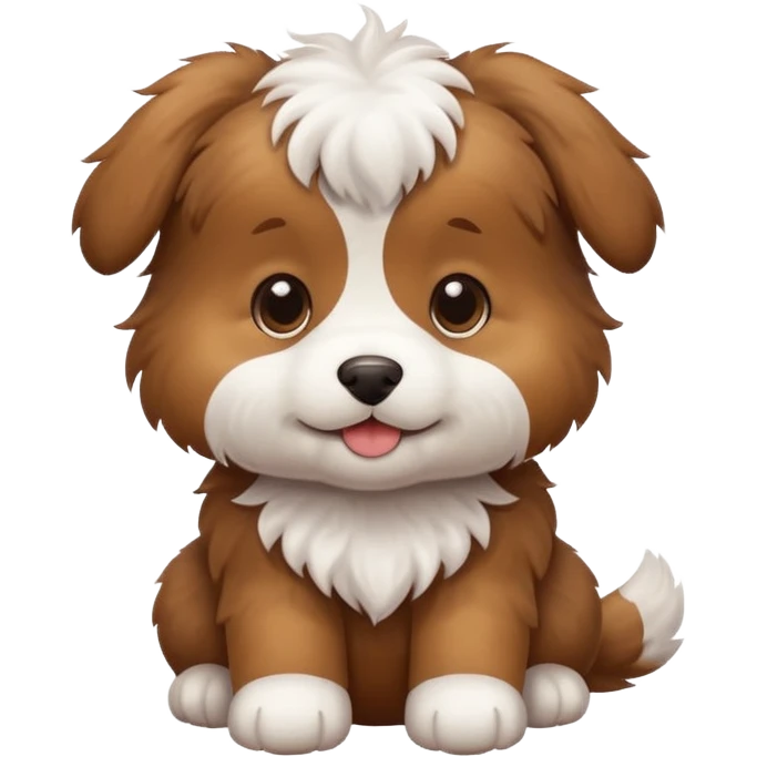 A cute puppy emoji