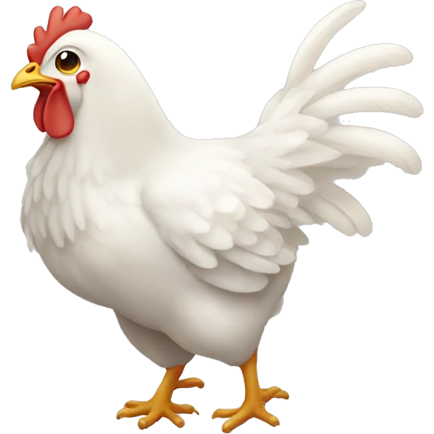 White chicken wing food emoji