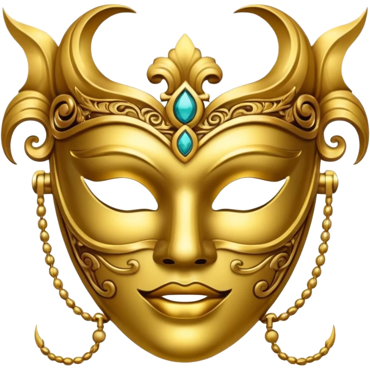 mask gold emoji