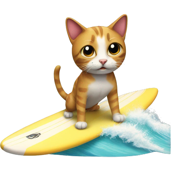 surfing cat emoji