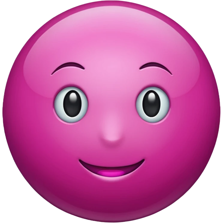 magenta sphere. emoji