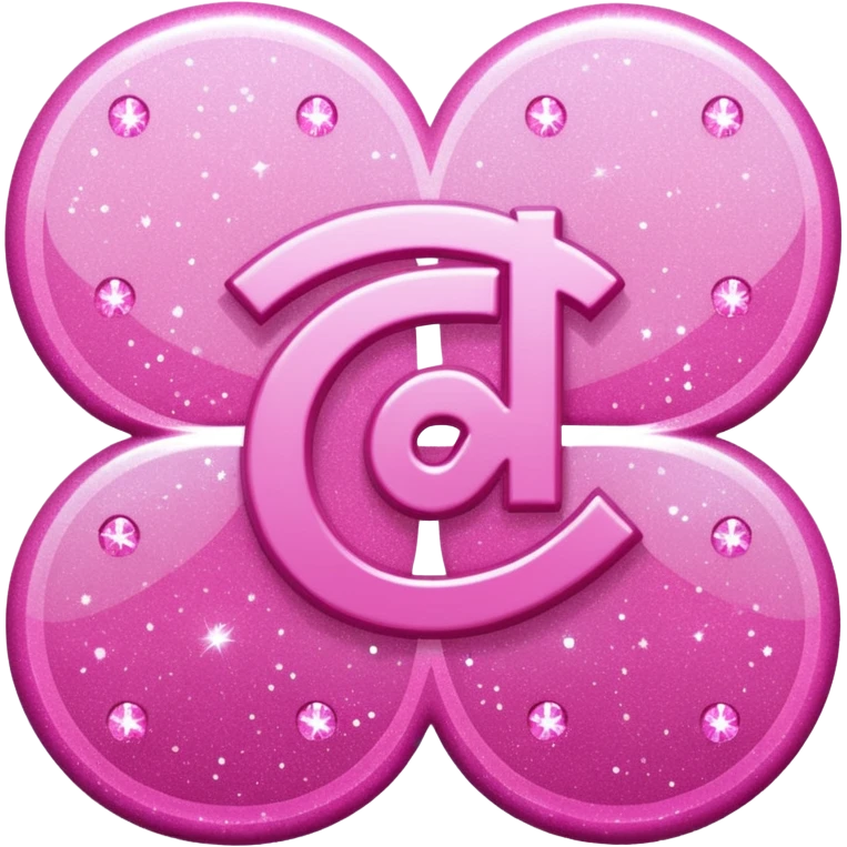 glitter pink simbolo Douyin emoji