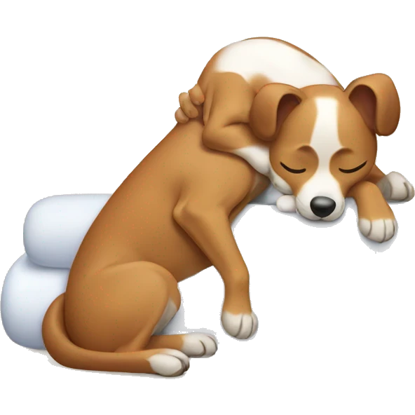 Dog giving massage emoji