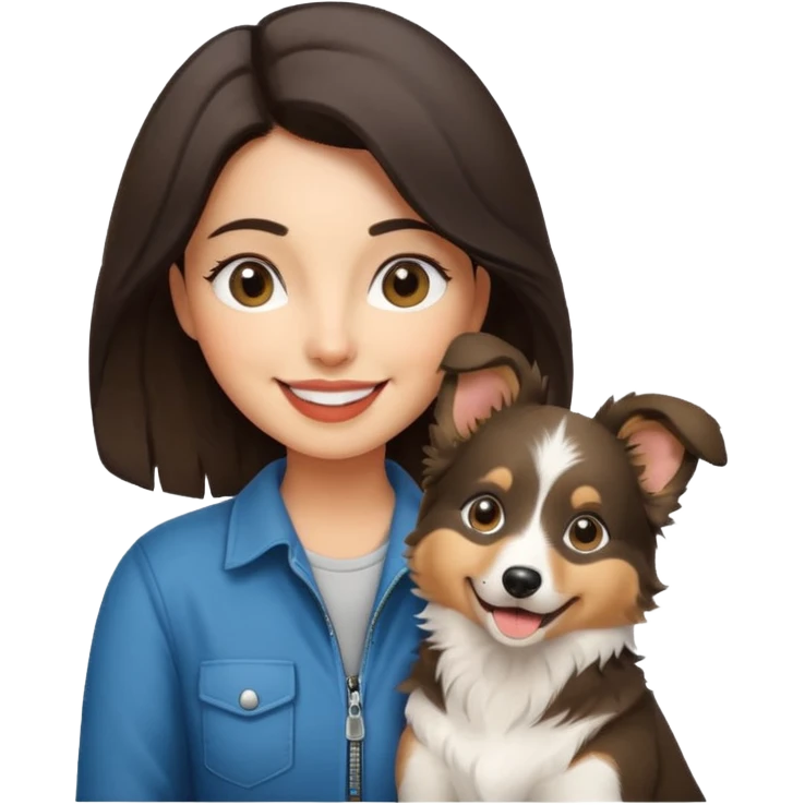 Collie puppy with a cool Latina photographer  emoji