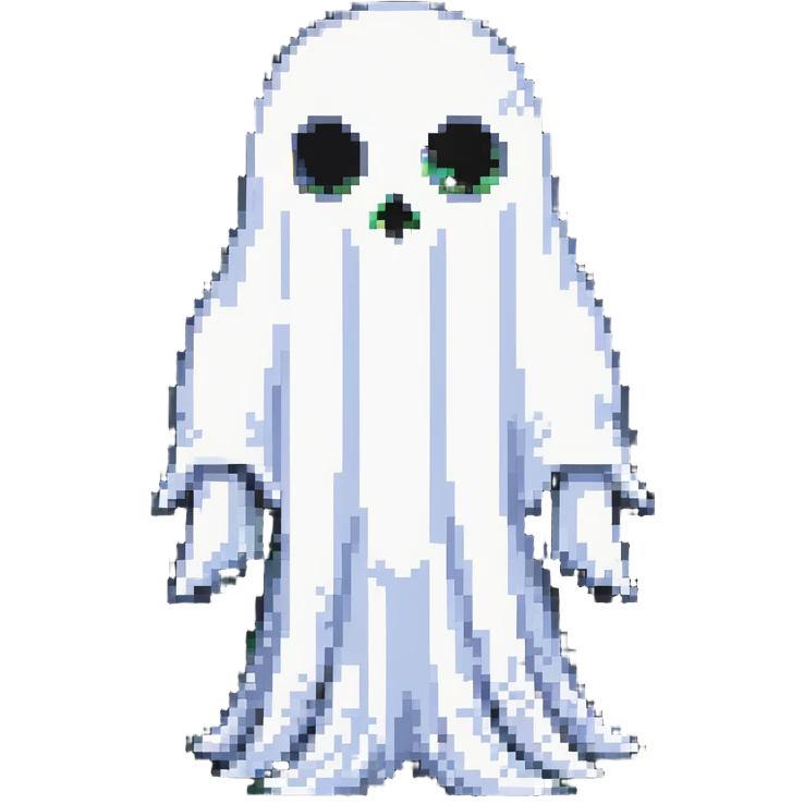 ghost with soft outline emoji