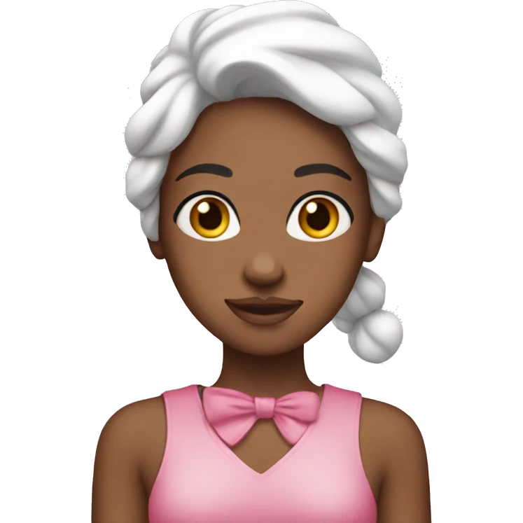Clean girl pink Christmas  emoji