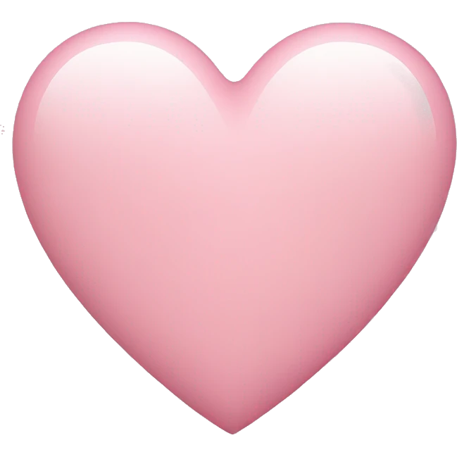 Light pink heart  emoji