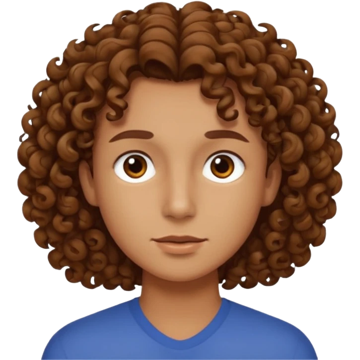 Silence curly hair jawline emoji emoji