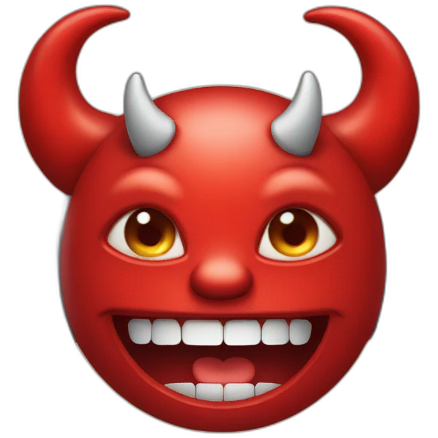 devil face with telephone emoji