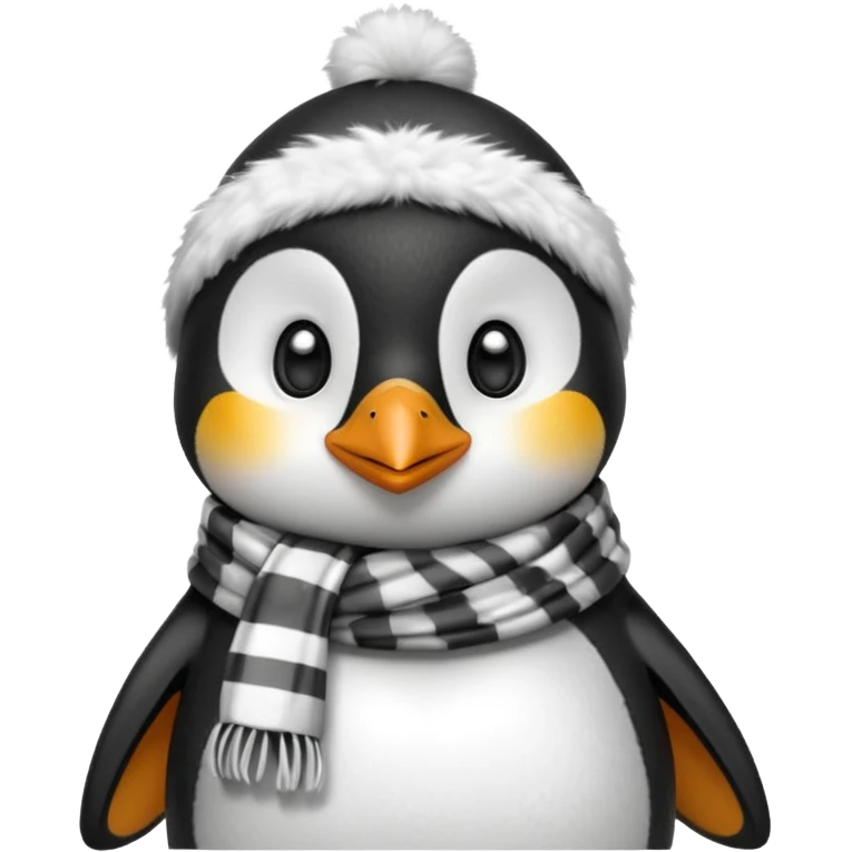Pingwin in scarf  emoji