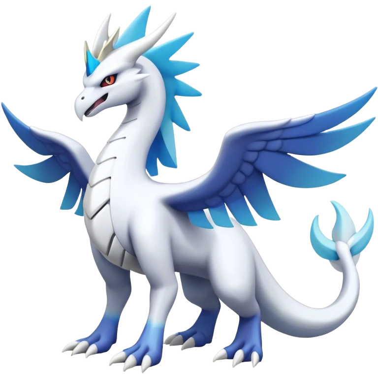 Kyurem-reshiram-Lugia-Latios-suicune-hybrid, full body emoji