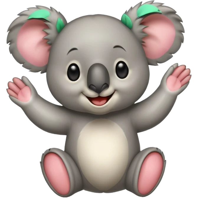Koala celebrating  emoji