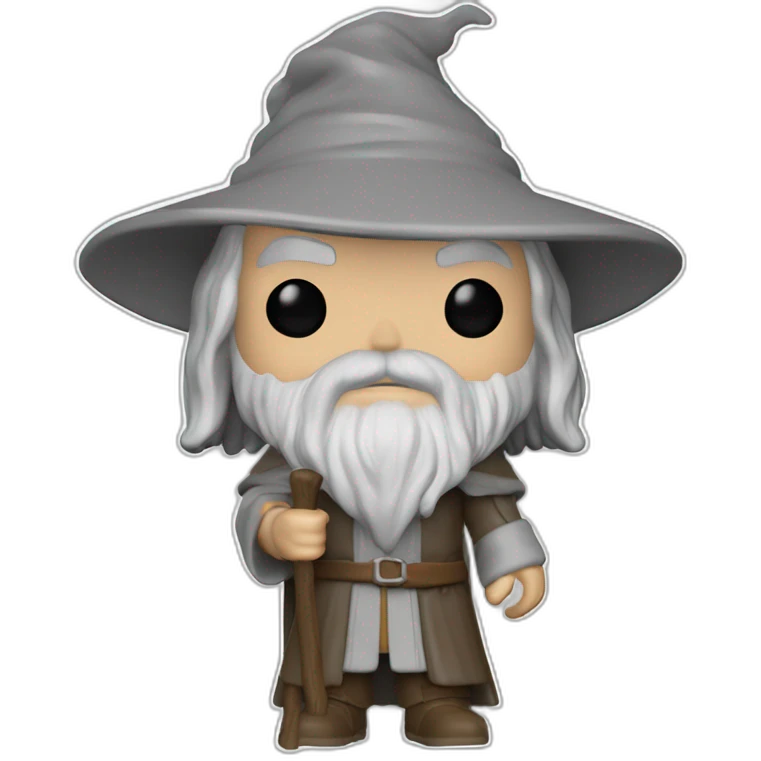 Funko pop Gandalf emoji