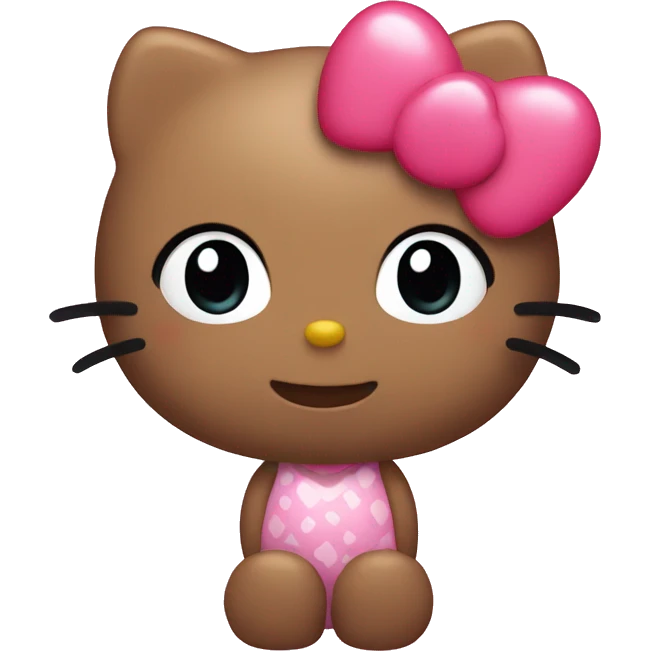 hello kitty with hearts emoji