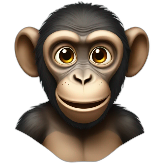 Smiling Monkey Realist emoji