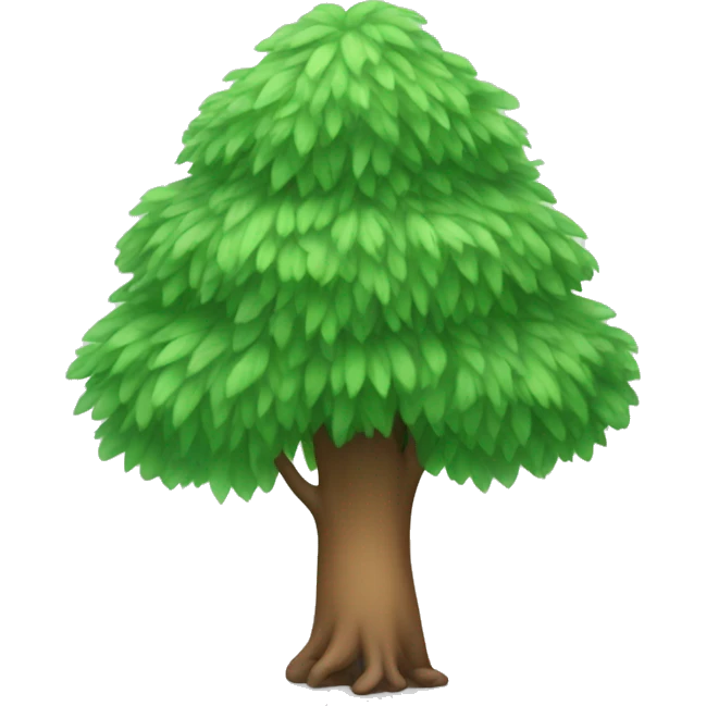 Tree wearing tutu emoji