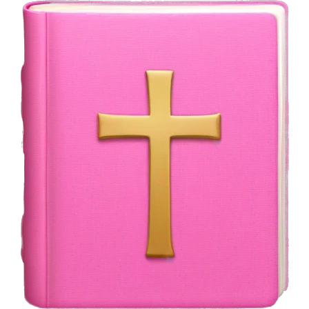 Pink bible emoji
