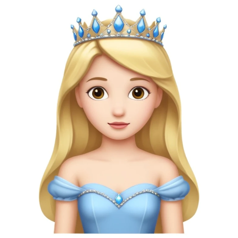girls in a princess dress emoji