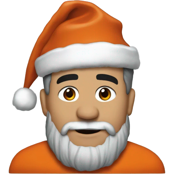 Bruce Pearl as an Auburn themed Santa Clause emoji